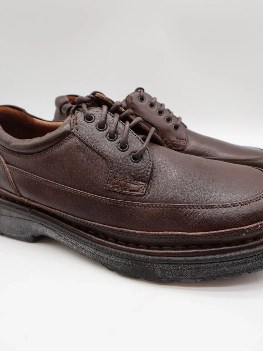 Hush Puppies Summit Persimmon Mens 8.5 Brown Leather Casual Oxfords